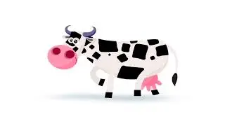 Animated Cow Background | No Sound | Visual Therapy