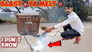 Welding Rod vs Loha Metal 🔥 #rjpremexperiment #experiment #weldingmachine #Short-circuit 