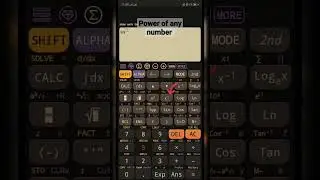 Finding power of any number on scientific calculator #shorts #power #youtubeshorts #ytshorts #maths