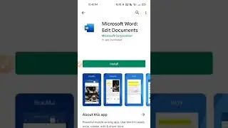 How to download Ms Word in android phone 🤔 || #shorts