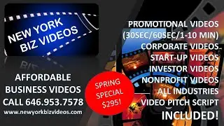 Business promotional sales videos professional sales script inclusive NYC www.newyorkbizvideos.com