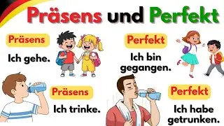 Pr&auml;sens und Perfekt S&auml;tze auf Deutsch 🇩🇪 | German Tenses Explained Easily ✨ (A1&ndash;B1) 📘✍️