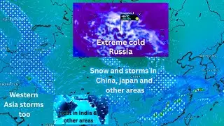 Weather outlook for Asia about the snow, storms, cold, heat, rain, wind&hellip; until march 12th.