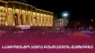 საპროტესტო აქცია რუსთაველის გამზირზე | 