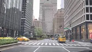 Driving on Park Ave, New York City