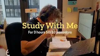 3-HOUR STUDY WITH ME | Pomodoro, Lofi Music, Law Student