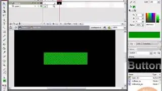 Creating Animating Advanced Rollover Buttons in Flash CS3 - Flash Tutorials For Beginners