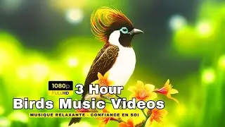 Birds Singing - 3 Hour Bird Sounds Relaxation, Piano Sounds, Birds Chirping