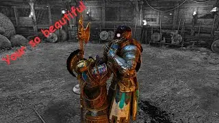 Playing For Honor but I tell people how beautiful they are.