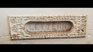 Restoration of an antique mail slot with amazing results