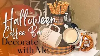 HALLOWEEN COFFEE BAR | AULEDIO MUG TREE STAND | DECORATE WITH ME | meganitclean