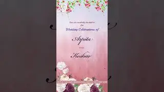 Digital Marriage Invitation | Unique Wedding Video - DSWT13