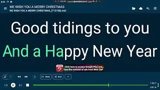 California Electronics USA Karaoke: 713158 ~ We Wish You A Merry Christmas (MIDI Clef)