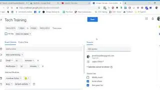 Google Calendar - Creating an Event and Inviting Guests