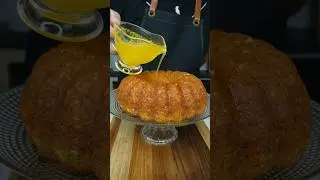 BOLO DE LARANJA DE LIQUIDIFICADOR BEM MOLHADINHO 🍊
