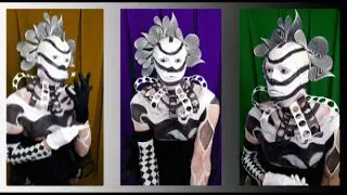 ABSTRACT Face Painting #15  Black and White Curved Lines #makeup #fxmakeup #facepainting