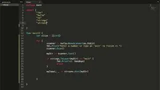 golang go language slice, scanner string, convert string to an integer and sorting a slice