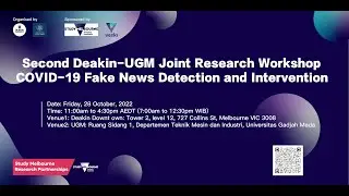 Second Deakin-UGM Joint Workshop Session 1 -- Opening (1/3)