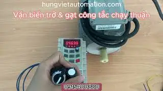 C&agrave;i đặt biến tần Dirise ES10A điều khiển bằng c&ocirc;ng tắc v&agrave; biến trở ngo&agrave;i - Hungvietautomation.com
