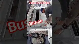 bus ac Fitting || bus ac installation || jtac bus ac Fitting || bus body manufacturing || JTAC ac