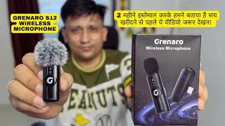 Grenaro S12 Wireless Microphone Unboxing & 2 Months Review | Sound Quality Test | Best Budget Mic?