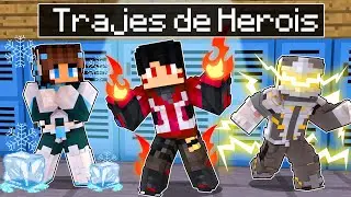 Ganhei um SUPER TRAJE na ESCOLA DE HEROIS no Minecraft