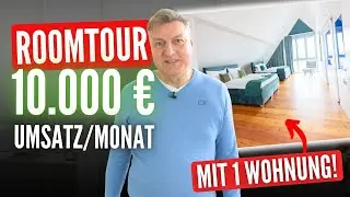 10.000€ Umsatz mit EINER Ferienwohnung - Roomtour bei Airbnb Host Ulrich Annas (Gastgeber Story)