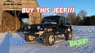 Продается чистый Jeep Wrangler TJ!!!! Давайте сначала покатаемся на нем по заснеженным трассам!!