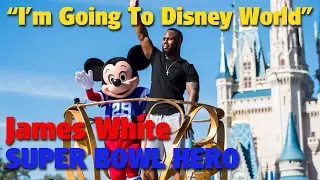 James White Celebrates Patriots Super Bowl Win at Walt Disney World
