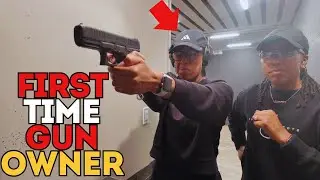 Впервые на стрельбище в качестве женщины-владелицы пистолета Glock!
