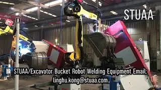 STUAA/Excavator Bucket Robot Welding Equipment Email: linghu.kong@stuaa.com