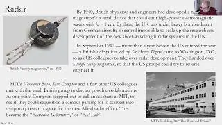 Lecture 14: Radar and the Manhattan Project