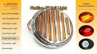 4 Inch Round 12V Led Side Marker Light Truck Tail Led Lights Brake Stop Lamp Luces Led Para Camion