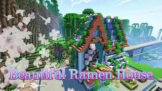 Building a Lovely Ramen House in Minecraft Survival | Timelapse with Relaxing Music