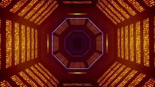4K Abstract Sci-Fi Tunnel VJ Motion Background || Neon Light Tunnel Free VJ Loops || 4K VJ Loops