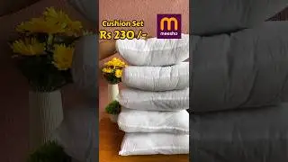 5 Cushion Sets Vo Bhi Itne Saste 😱❤️ #shorts #meesho #home #meeshohaul #viral #meeshofinds