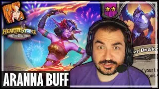 NEW ARANNA BUFF IS AMAZING! - Hearthstone Battlegrounds