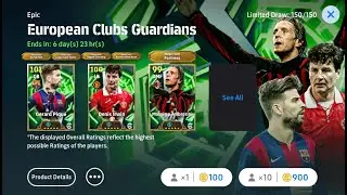 European Club Guardians PACK with PIQUE & IRWIN in eFootball 2026 Mobile