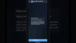 Trust wallet loan bot 2025 🤖 💰🤑