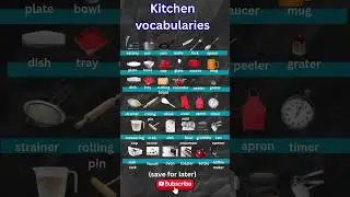 Learn 20 Kitchen Words Fast!