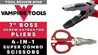 Извлекающие плоскогубцы и V-образные ножницы VAMPLIERS 7 дюймов, суперкомбинированные ножницы #инструменты #vamplier #электрика