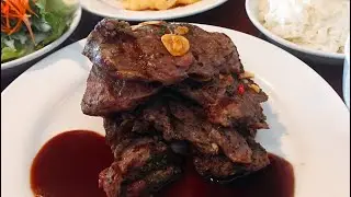 １５００円でステーキ食べ放題！紅芋スープの味に孫六大絶賛！！【沖縄観光/那覇】