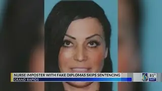 Nurse imposter with fake diplomas skips sentencing