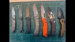 Titanium scales for Microtech, Benchmade and Houge . Tight collection from @LexCustomInternational 