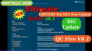 UMTv2/UMTPro QcFire v8.1 Big Update 💥💥💥 || UMTv2/UMTPro QcFire v8.1 New Update 2022