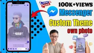How to Set a Custom Messenger Theme Using Your Own Photo (2025) 📱✨ | Custom Chat Theme Tutorial