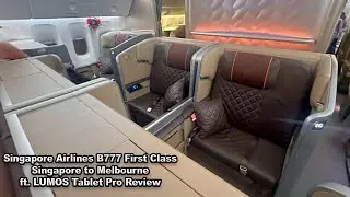 Обзор планшета LUMOS Tablet Pro на рейсе SQ237 Singapore Airlines B777, первый класс, Сингапур — ...
