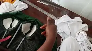 CORSET MAKING: Two methods of fixing underwire for corset bra cup