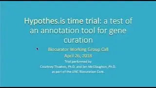 Use of the Hypothes.is online annotation tool for gene curation