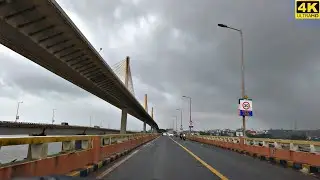 Goa During Monsoon | Porvorim - !Panjim City ] | Driving on Old Mandovi Bridge  |4k drive in India |